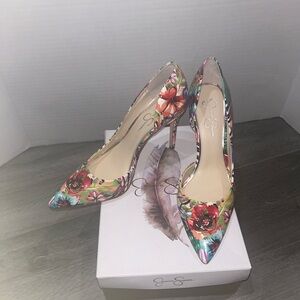 Jessica Simpson Floral Heels
